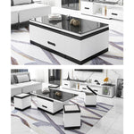 セラミックPUレザーセンターテーブル|高級感あふれるデザインと耐久性 hx-1578