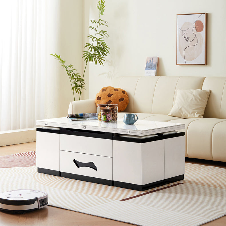 セラミックPUレザーセンターテーブル|高級感あふれるデザインと耐久性 hx-1578