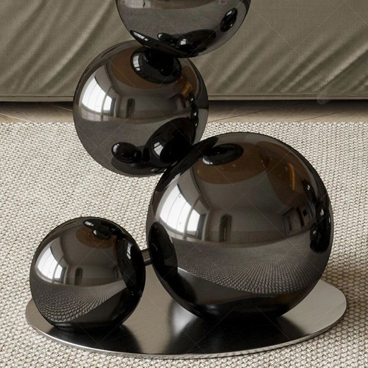 モダンデザイン強化ガラス製センターテーブル|スタイリッシュなステンレス脚付き hxbs-3027