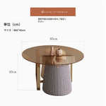 モダンデザイン 強化ガラス&ステンレス製 センターテーブル - おしゃれなパイン材のアクセント付き - リビングルーム向け 高級感溢れるインテリア家具 hxbs-3029