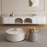 モダンデザイン 強化ガラス&ステンレス製 センターテーブル - おしゃれなパイン材のアクセント付き - リビングルーム向け 高級感溢れるインテリア家具 hxbs-3029