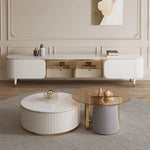 モダンデザイン 強化ガラス&ステンレス製 センターテーブル - おしゃれなパイン材のアクセント付き - リビングルーム向け 高級感溢れるインテリア家具 hxbs-3029