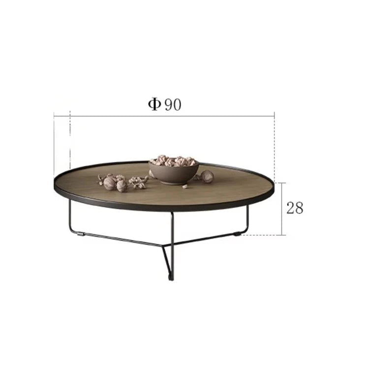モダンな多層板製センターテーブルセット|おしゃれなリビングに最適な丸型デザイン hxbs-3031