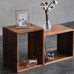 自由組み合わせ可能な木製扉付きフロア収納キャビネット 多段式で壁際やコーナーに最適 hxhcy-5437