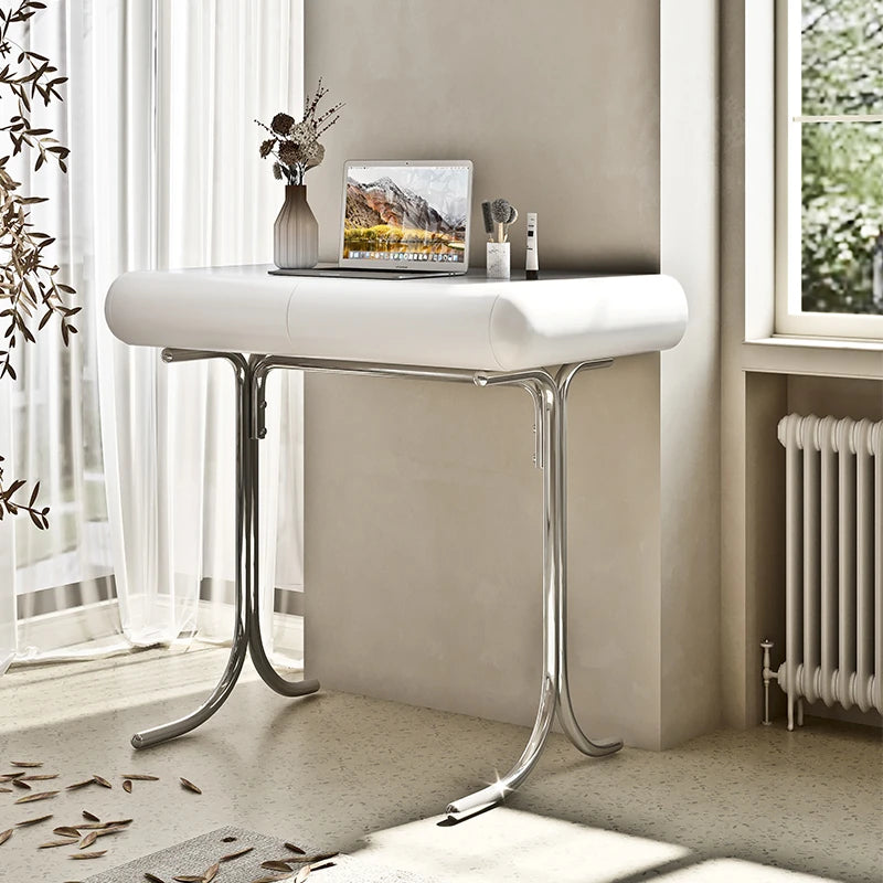 モダンデザインのコスメティックテーブル|多層板・MDF・ステンレス使用|美しい鏡付きドレッサーセット hxy-5159