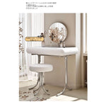 モダンデザインのコスメティックテーブル|多層板・MDF・ステンレス使用|美しい鏡付きドレッサーセット hxy-5159