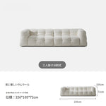 モダンシープボアソファー | ダウン・パイン・オーク素材 | スタイリッシュなリビング空間を演出する最高の座り心地 hxy-5160