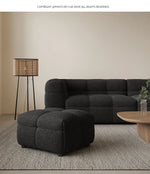 モダンシープボアソファー | ダウン・パイン・オーク素材 | スタイリッシュなリビング空間を演出する最高の座り心地 hxy-5160