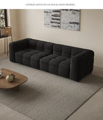 モダンシープボアソファー | ダウン・パイン・オーク素材 | スタイリッシュなリビング空間を演出する最高の座り心地 hxy-5160