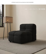 モダンシープボアソファー | ダウン・パイン・オーク素材 | スタイリッシュなリビング空間を演出する最高の座り心地 hxy-5160