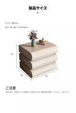 スタイリッシュなPUレザー製ナイトテーブル|パイン素材のモダンデザイン収納家具 hxy-5168