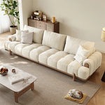 シンプルでスタイリッシュなアッシュ材エアレザーソファー - 快適なリビング空間を演出! hyc-3115