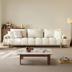 シンプルでスタイリッシュなアッシュ材エアレザーソファー - 快適なリビング空間を演出! hyc-3115