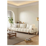 シンプルでスタイリッシュなアッシュ材エアレザーソファー - 快適なリビング空間を演出! hyc-3115