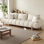 シンプルでスタイリッシュなアッシュ材エアレザーソファー - 快適なリビング空間を演出! hyc-3115