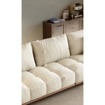 シンプルでスタイリッシュなアッシュ材エアレザーソファー - 快適なリビング空間を演出! hyc-3115