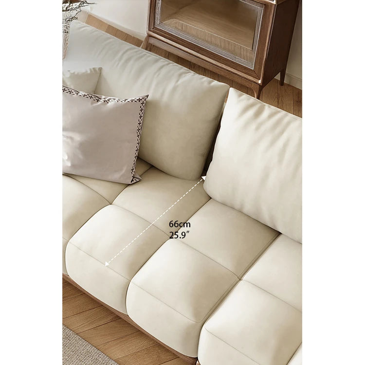 シンプルでスタイリッシュなアッシュ材エアレザーソファー - 快適なリビング空間を演出! hyc-3115