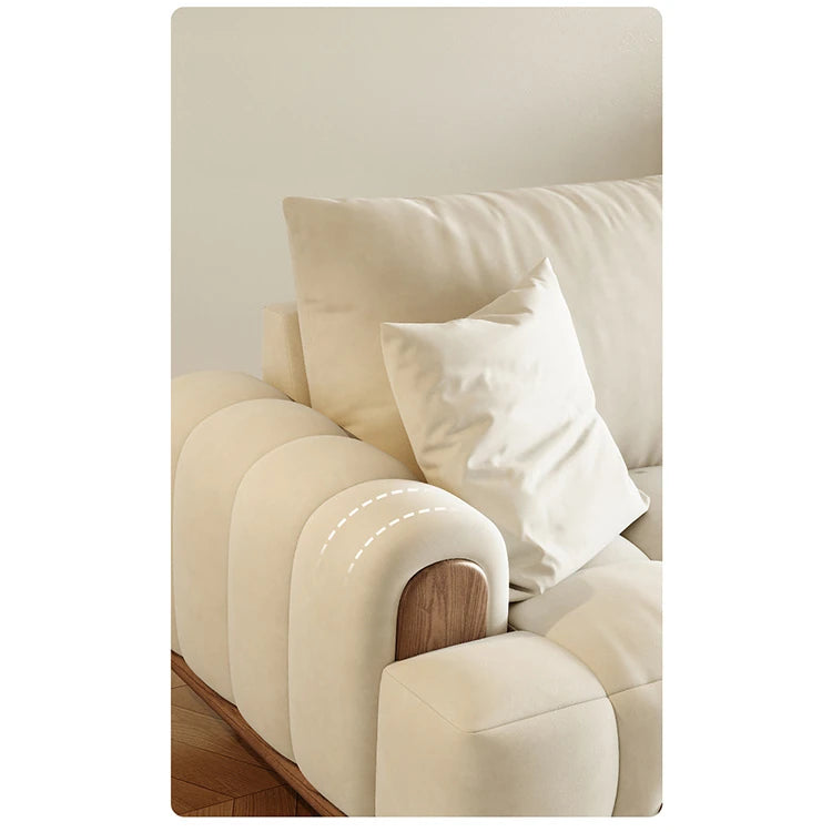 シンプルでスタイリッシュなアッシュ材エアレザーソファー - 快適なリビング空間を演出! hyc-3115