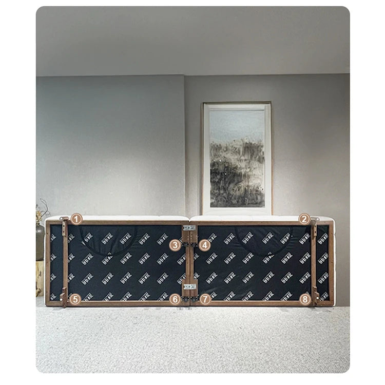 シンプルでスタイリッシュなアッシュ材エアレザーソファー - 快適なリビング空間を演出! hyc-3115