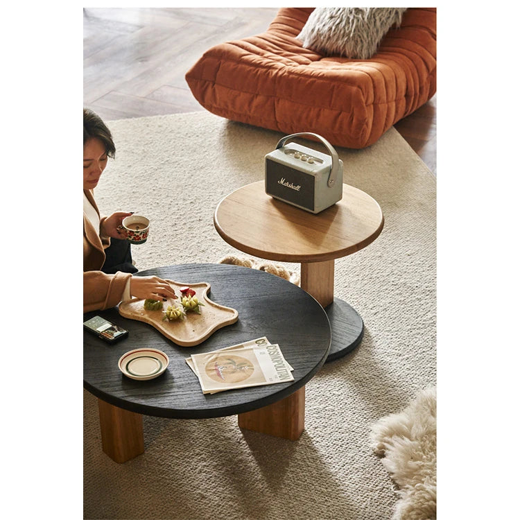 無垢材センターテーブル|シンプルでスタイリッシュなリビング家具|心地よい空間作りに最適 hyc-3123