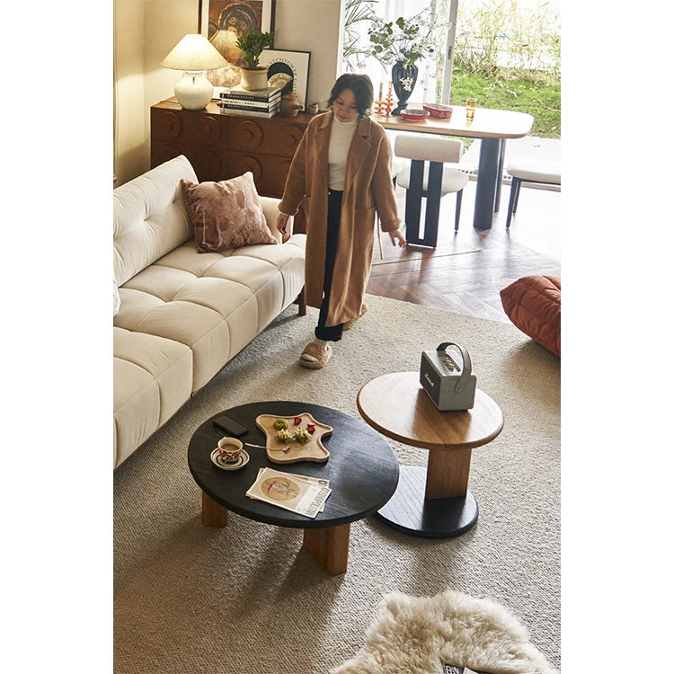 無垢材センターテーブル|シンプルでスタイリッシュなリビング家具|心地よい空間作りに最適 hyc-3123