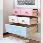 かわいい無垢材ガラスキャビネット|色彩豊かな収納でおしゃれ空間を実現 hyj-2300