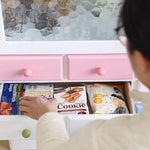 かわいい無垢材ガラスキャビネット|色彩豊かな収納でおしゃれ空間を実現 hyj-2300