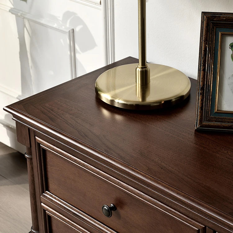 高級感のある無垢材テレビキャビネット - 強化ガラス扉付き、エレガントなリビングの主役 hyjyj-4262