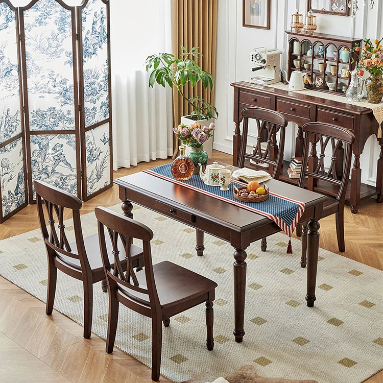 高級無垢材ラックセット|エレガントなリビング&ベッドルームデザイン hyjyj-4275