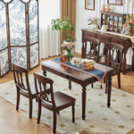 高級無垢材ラックセット|エレガントなリビング&ベッドルームデザイン hyjyj-4275