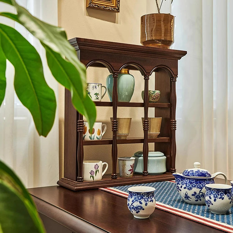 高級無垢材ラックセット|エレガントなリビング&ベッドルームデザイン hyjyj-4275