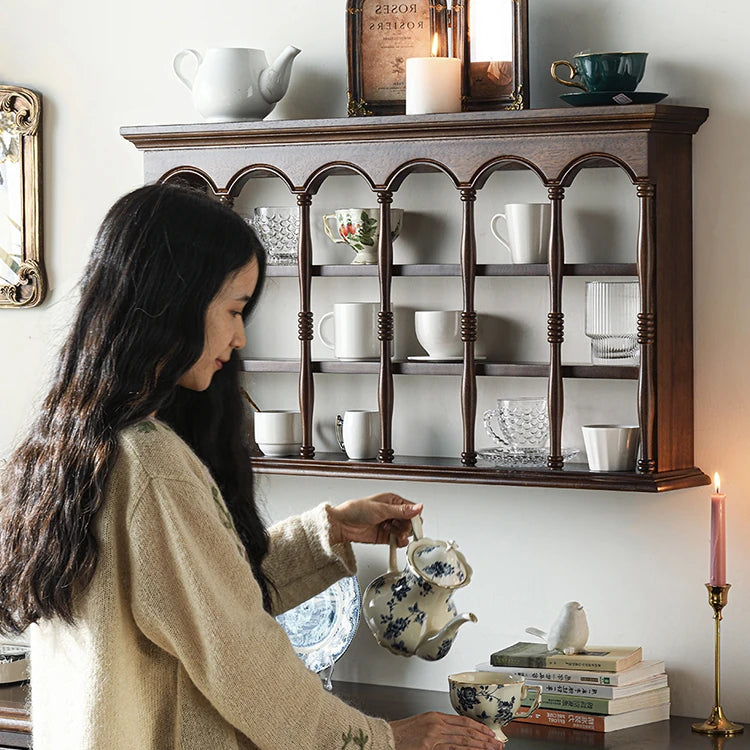 高級無垢材ラックセット|エレガントなリビング&ベッドルームデザイン hyjyj-4275