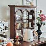 高級感溢れる無垢材ガラスキャビネット|リビングを彩るデザイン hyjyj-4276