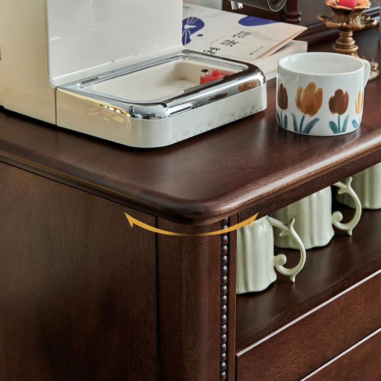 高級感溢れる無垢材ガラスキャビネット|リビングを彩るデザイン hyjyj-4276