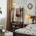 高級感のある無垢材コートハンガー - エレガントなホームアクセント hyjyj-4277