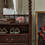 高級感のある無垢材コートハンガー - エレガントなホームアクセント hyjyj-4277