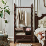 高級感のある無垢材コートハンガー - エレガントなホームアクセント hyjyj-4277