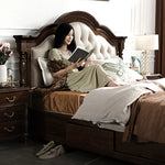 高級無垢材ナイトテーブル|エレガントなデザインでリビングを格上げ hyjyj-4282