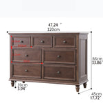 高級感溢れる無垢材キャビネット|クラシックなデザインでリビングにぴったり hyjyj-4287