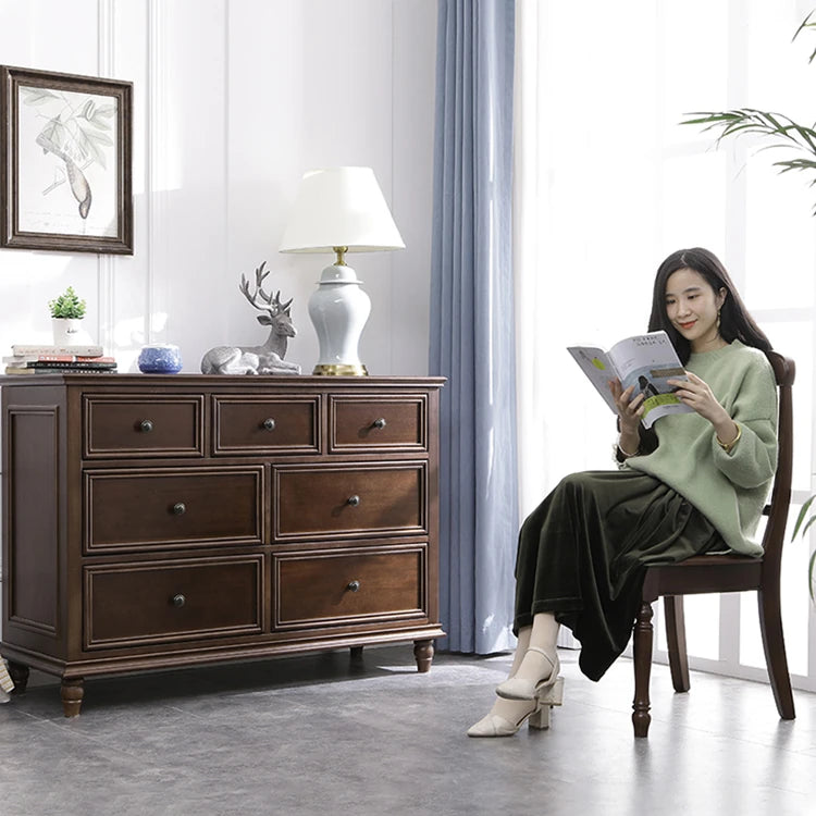 高級感溢れる無垢材キャビネット|クラシックなデザインでリビングにぴったり hyjyj-4287