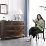 高級感溢れる無垢材キャビネット|クラシックなデザインでリビングにぴったり hyjyj-4287