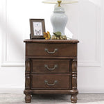 高級感漂う無垢材ナイトテーブル|贅沢な寝室インテリアにピッタリの木製家具 hyjyj-4290