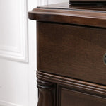 高級感漂う無垢材ナイトテーブル|贅沢な寝室インテリアにピッタリの木製家具 hyjyj-4290