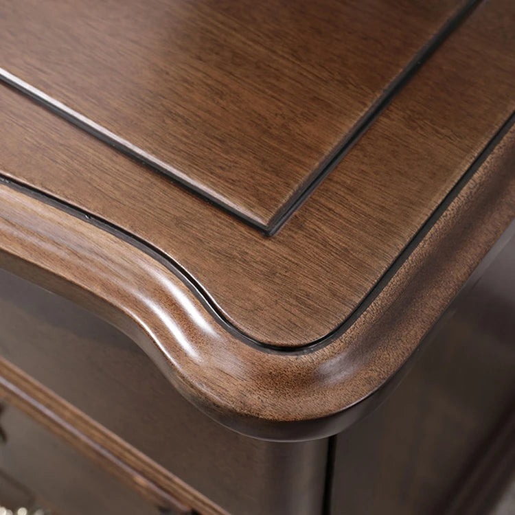 高級感漂う無垢材ナイトテーブル|贅沢な寝室インテリアにピッタリの木製家具 hyjyj-4290