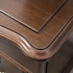 高級感漂う無垢材ナイトテーブル|贅沢な寝室インテリアにピッタリの木製家具 hyjyj-4290