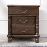 高級感漂う無垢材ナイトテーブル|贅沢な寝室インテリアにピッタリの木製家具 hyjyj-4290