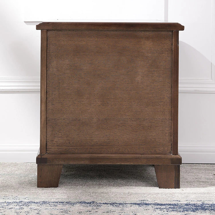 高級感漂う無垢材ナイトテーブル|贅沢な寝室インテリアにピッタリの木製家具 hyjyj-4290