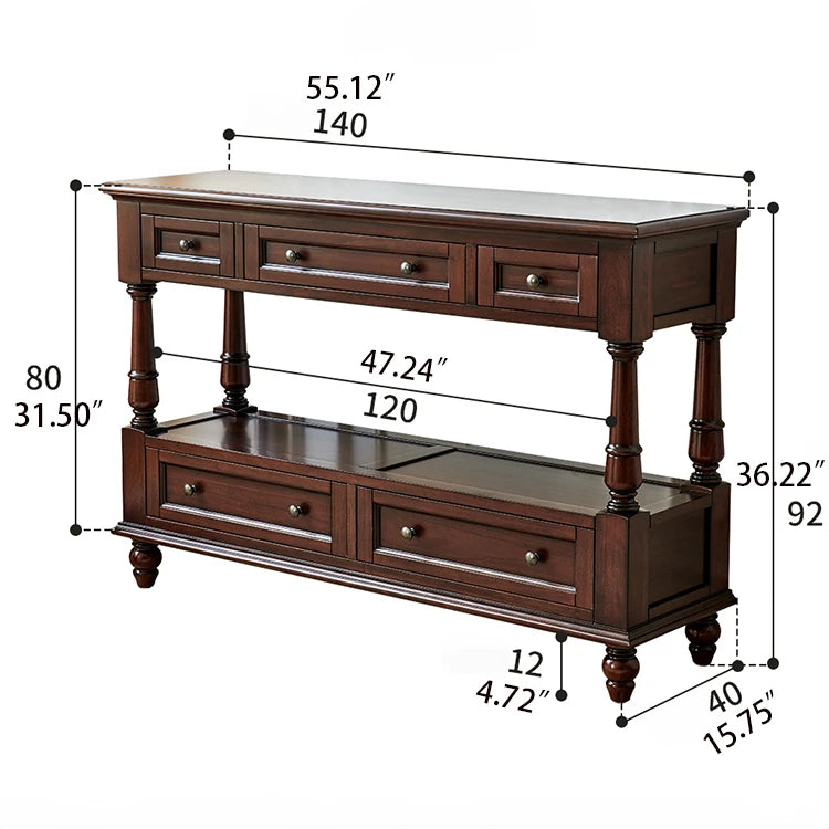 高級感あふれるチェリー材テーブル|上質リビングの必需品 hyjyj-4297