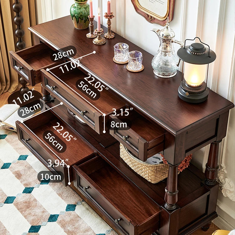 高級感あふれるチェリー材テーブル|上質リビングの必需品 hyjyj-4297