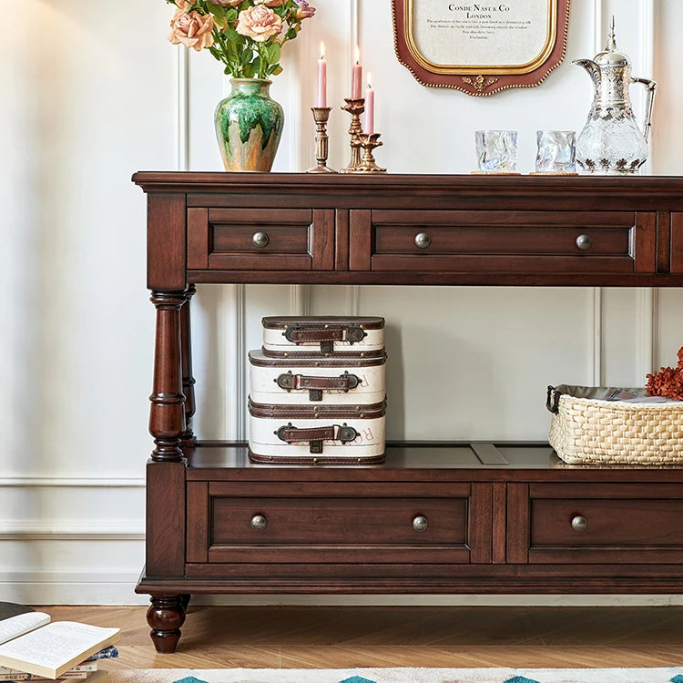 高級感あふれるチェリー材テーブル|上質リビングの必需品 hyjyj-4297